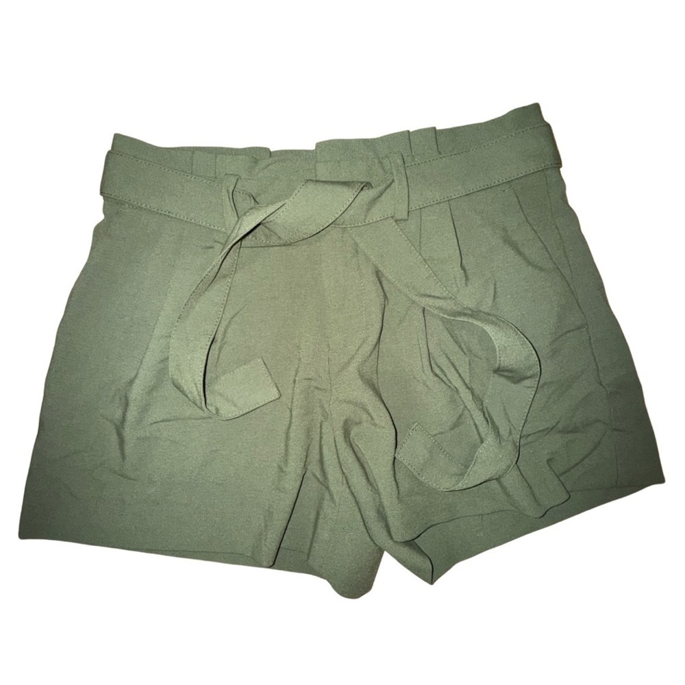 Banana Republic Green High Waist Shorts with Tie Waist